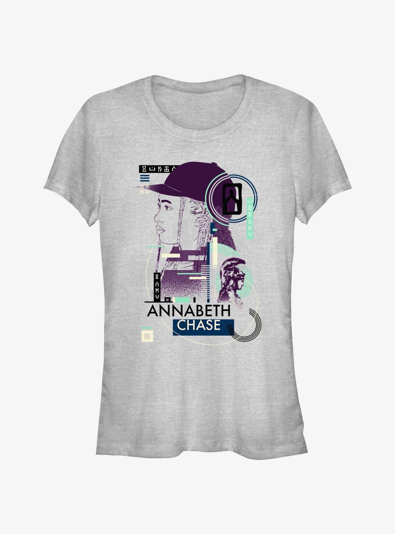 Disney Percy Jackson And The Olympians Annabeth Chase Geometric Girls T-Shirt, ATH HTR, hi-res