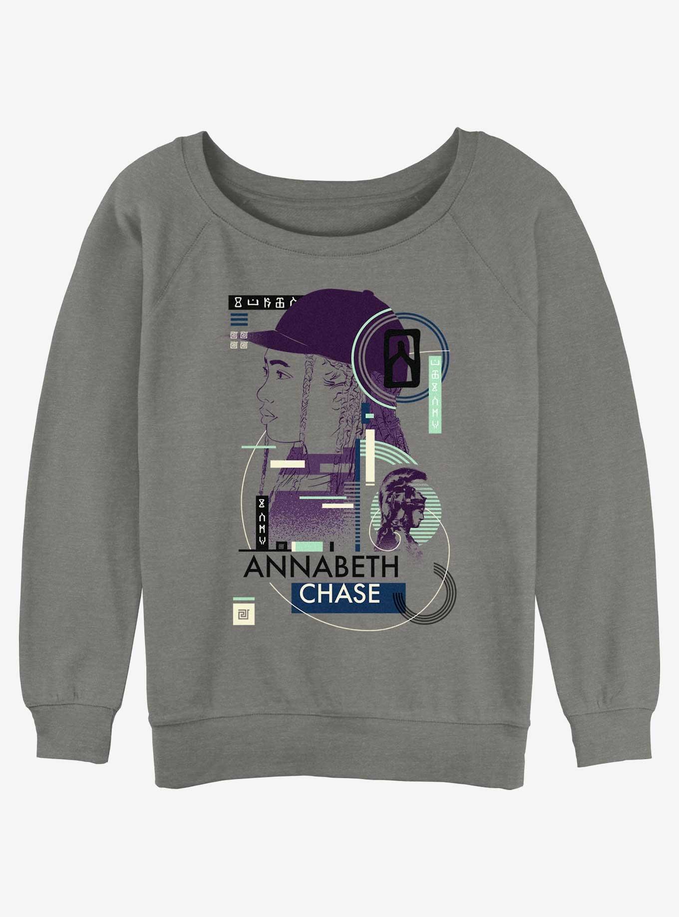 Disney Percy Jackson And The Olympians Annabeth Chase Geometric Girls Slouchy Sweatshirt, , hi-res