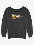 Disney Percy Jackson And The Olympians The Pen Is Mightier Than The Sword Girls Slouchy Sweatshirt, CHAR HTR, hi-res