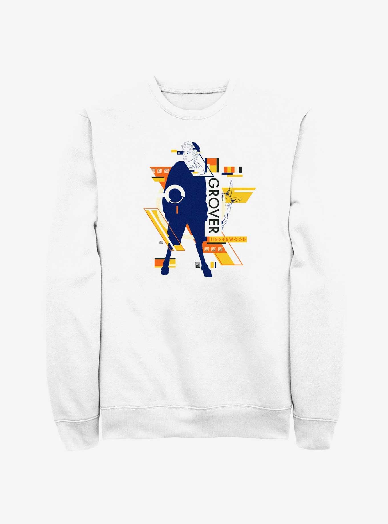 Disney Percy Jackson And The Olympians Grover Geometric Sweatshirt, WHITE, hi-res