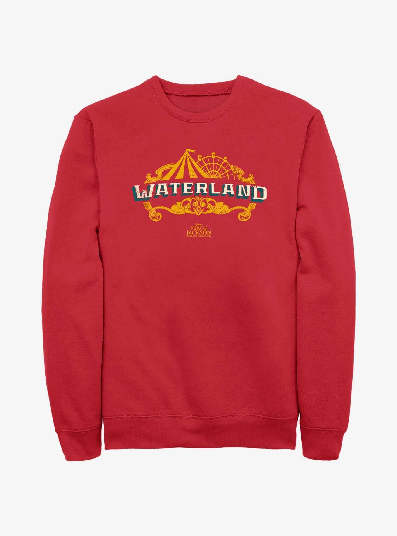 Disney Percy Jackson And The Olympians Waterland Park Logo Sweatshirt, , hi-res