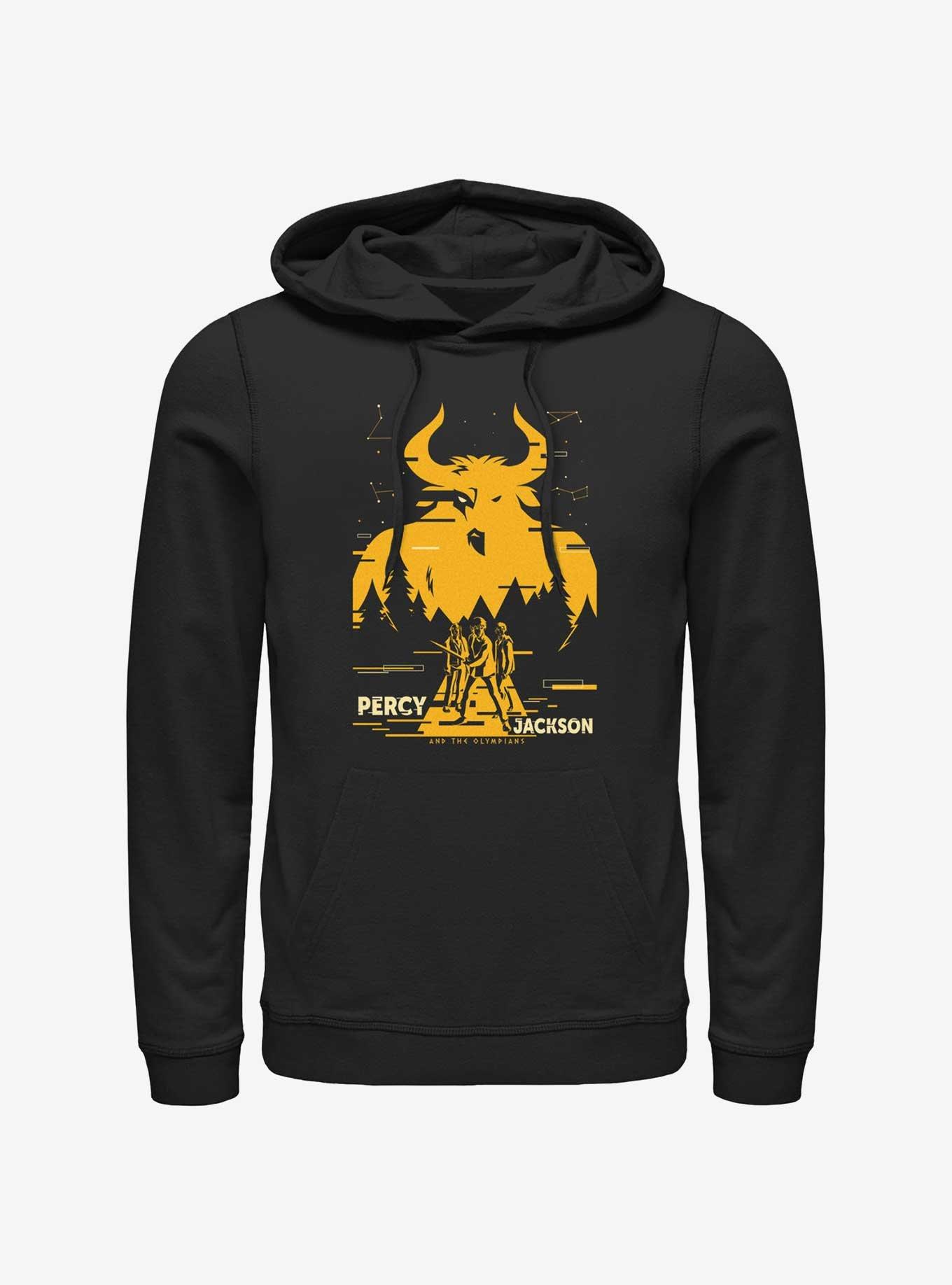 Disney Percy Jackson And The Olympians Minotaur Hoodie, BLACK, hi-res