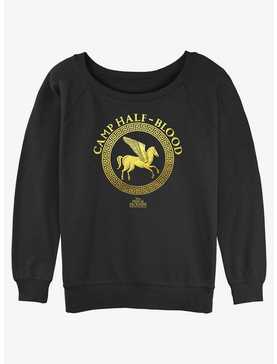 Disney Percy Jackson And The Olympians Camp Half Blood Emblem Logo Girls Slouchy Sweatshirt, , hi-res