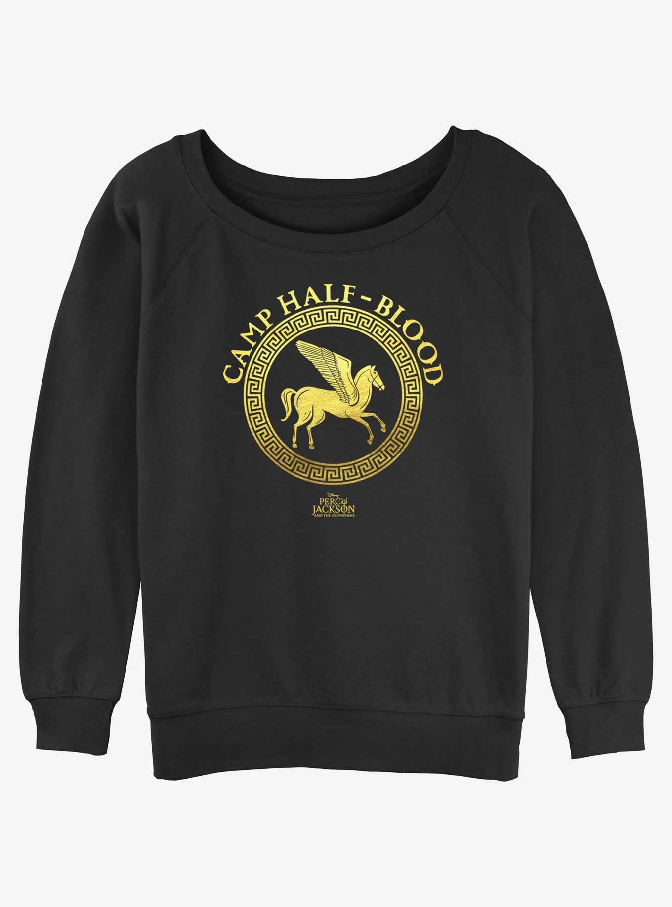 Disney Percy Jackson And The Olympians Camp Half Blood Emblem Logo Girls Slouchy Sweatshirt, , hi-res