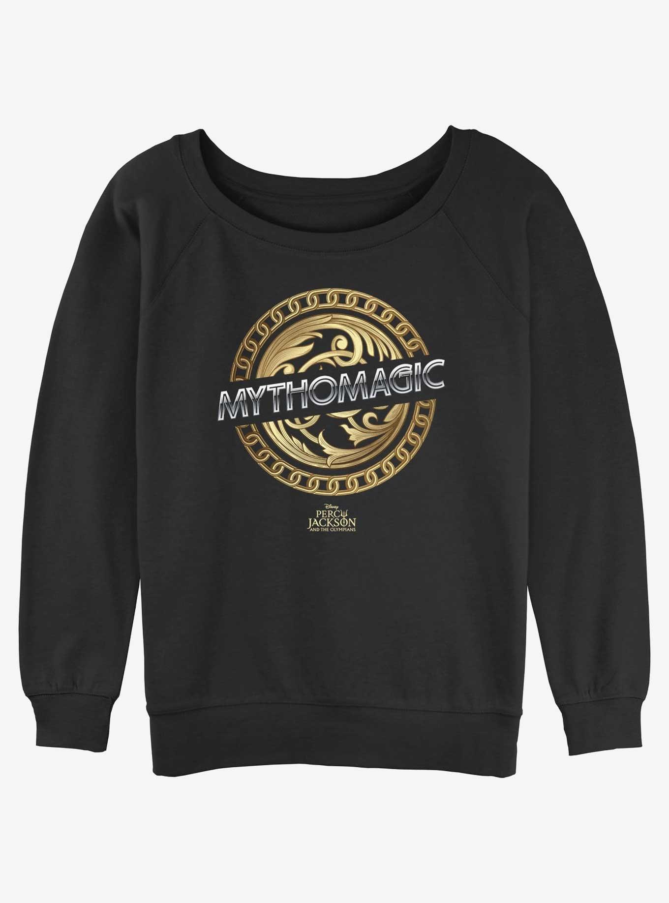 Disney Percy Jackson And The Olympians Mythomagic Logo Girls Slouchy Sweatshirt, , hi-res