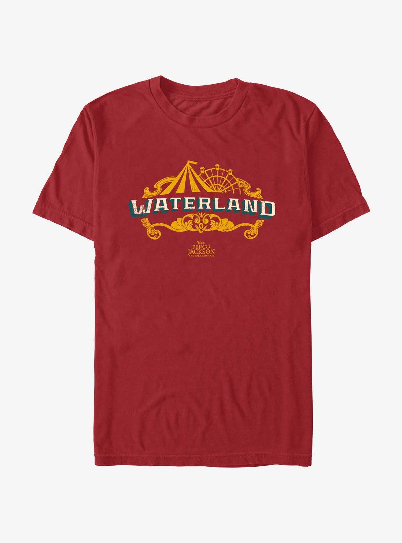 Disney Percy Jackson And The Olympians Waterland Park Logo T-Shirt, , hi-res