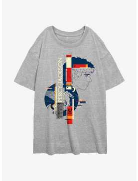 Disney Percy Jackson And The Olympians Pegasus Geometric Girls Oversized T-Shirt, , hi-res