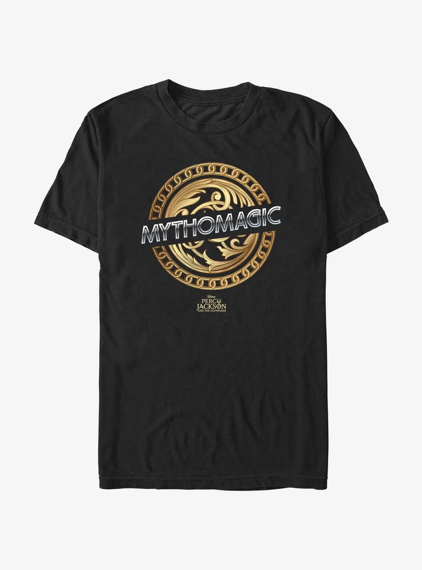 Disney Percy Jackson And The Olympians Mythomagic Logo T-Shirt, BLACK, hi-res