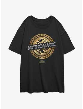 Disney Percy Jackson And The Olympians Mythomagic Logo Girls Oversized T-Shirt, , hi-res