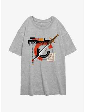 Disney Percy Jackson And The Olympians Riptide Sword Girls Oversized T-Shirt, , hi-res