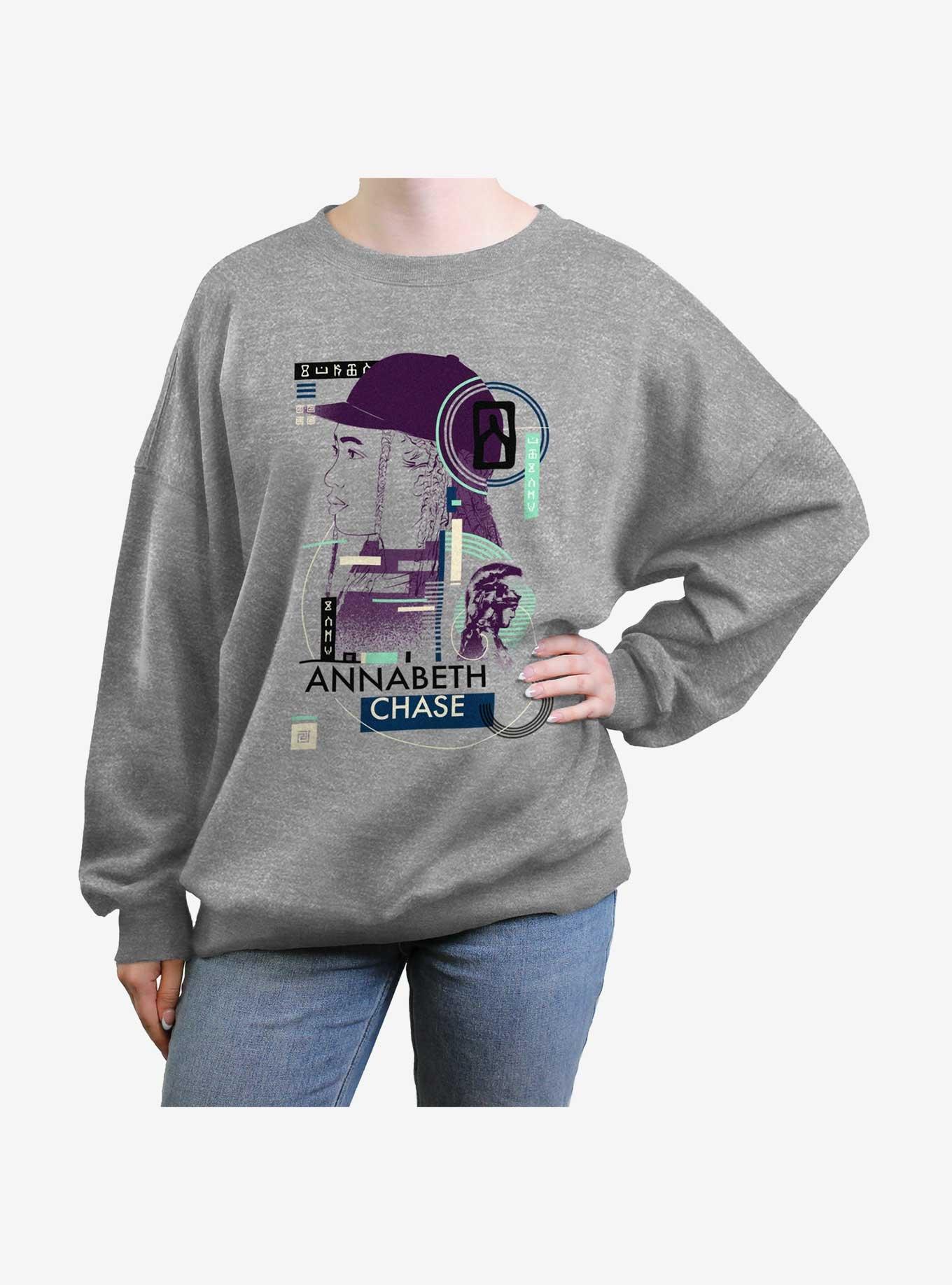 Hot Topic Disney Percy Jackson And The Olympians Annabeth Chase Geometric  Girls Oversized Sweatshirt | Hamilton Place