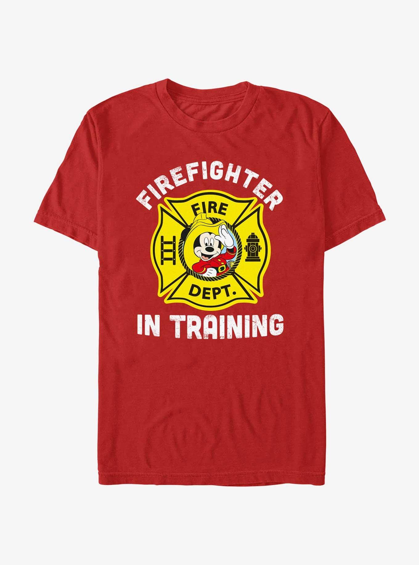 Disney Mickey Mouse Firefighter In Training T-Shirt, RED, hi-res