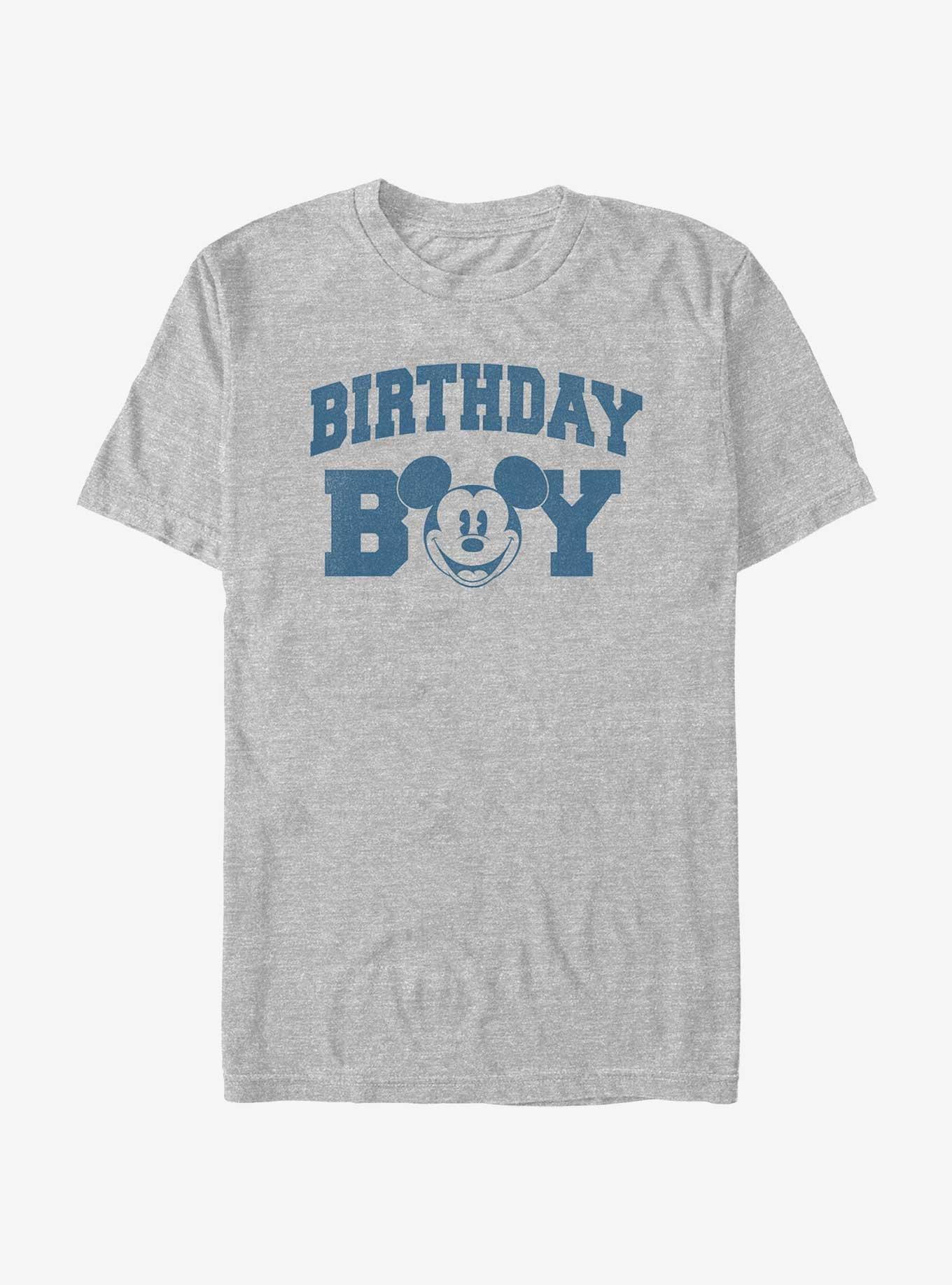 Disney Mickey Mouse Vintage Mickey Birthday Boy T-Shirt, ATH HTR, hi-res