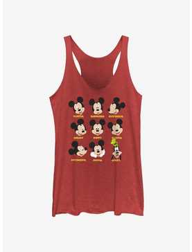 Disney Mickey Mouse & Goofy Expressions Girls Tank Top, , hi-res
