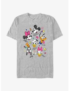 Disney Mickey Mouse Doodle Crew T-Shirt, , hi-res