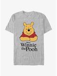 Disney Winnie The Pooh Bear Smile Logo T-Shirt, ATH HTR, hi-res