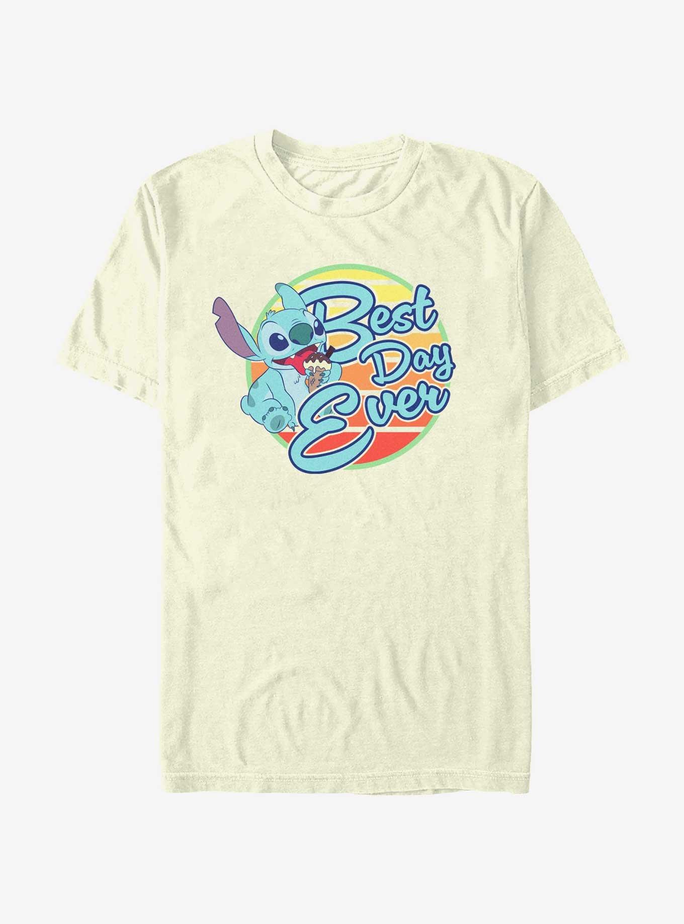 Disney Lilo & Stitch Best Day Ever T-Shirt, NATURAL, hi-res