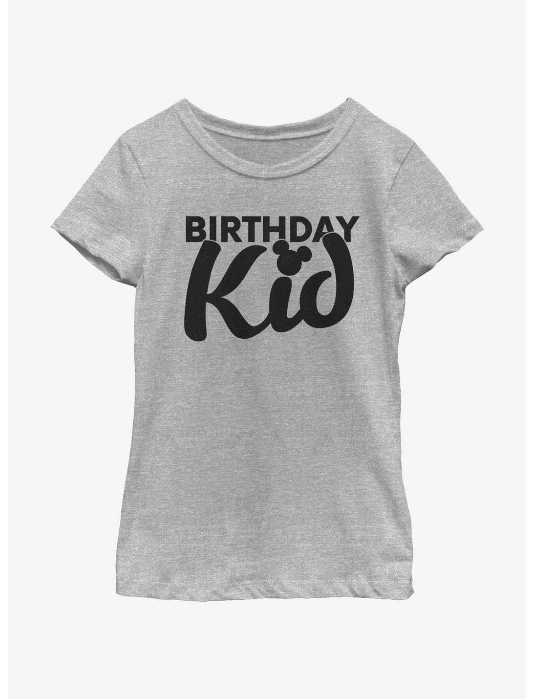 Disney Mickey Mouse Birthday Kid Girls Youth T-Shirt, ATH HTR, hi-res