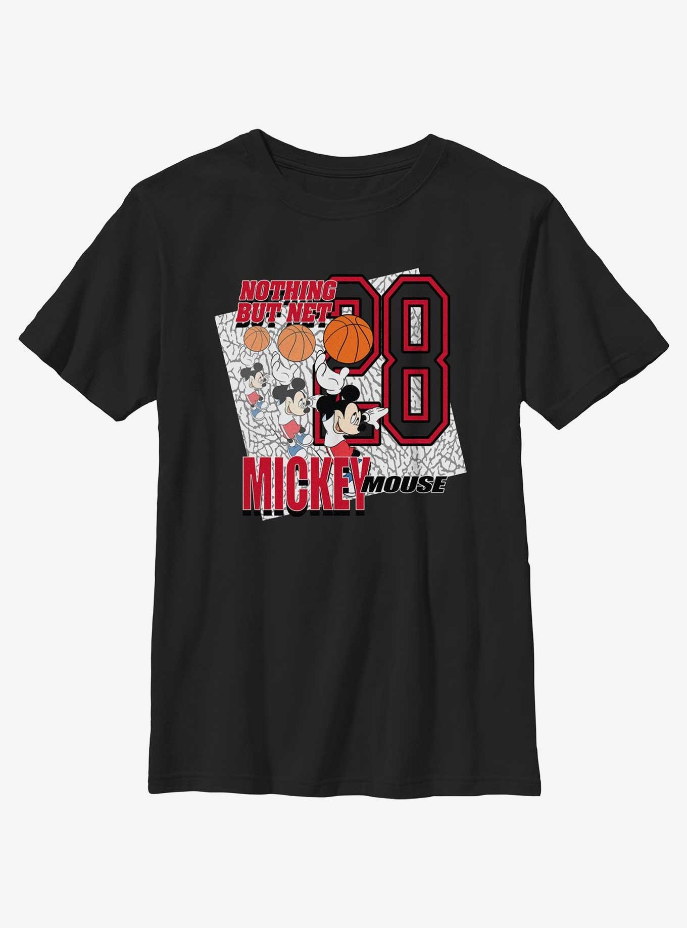 Disney Mickey Mouse Mickey Basketball Youth T-Shirt, BLACK, hi-res