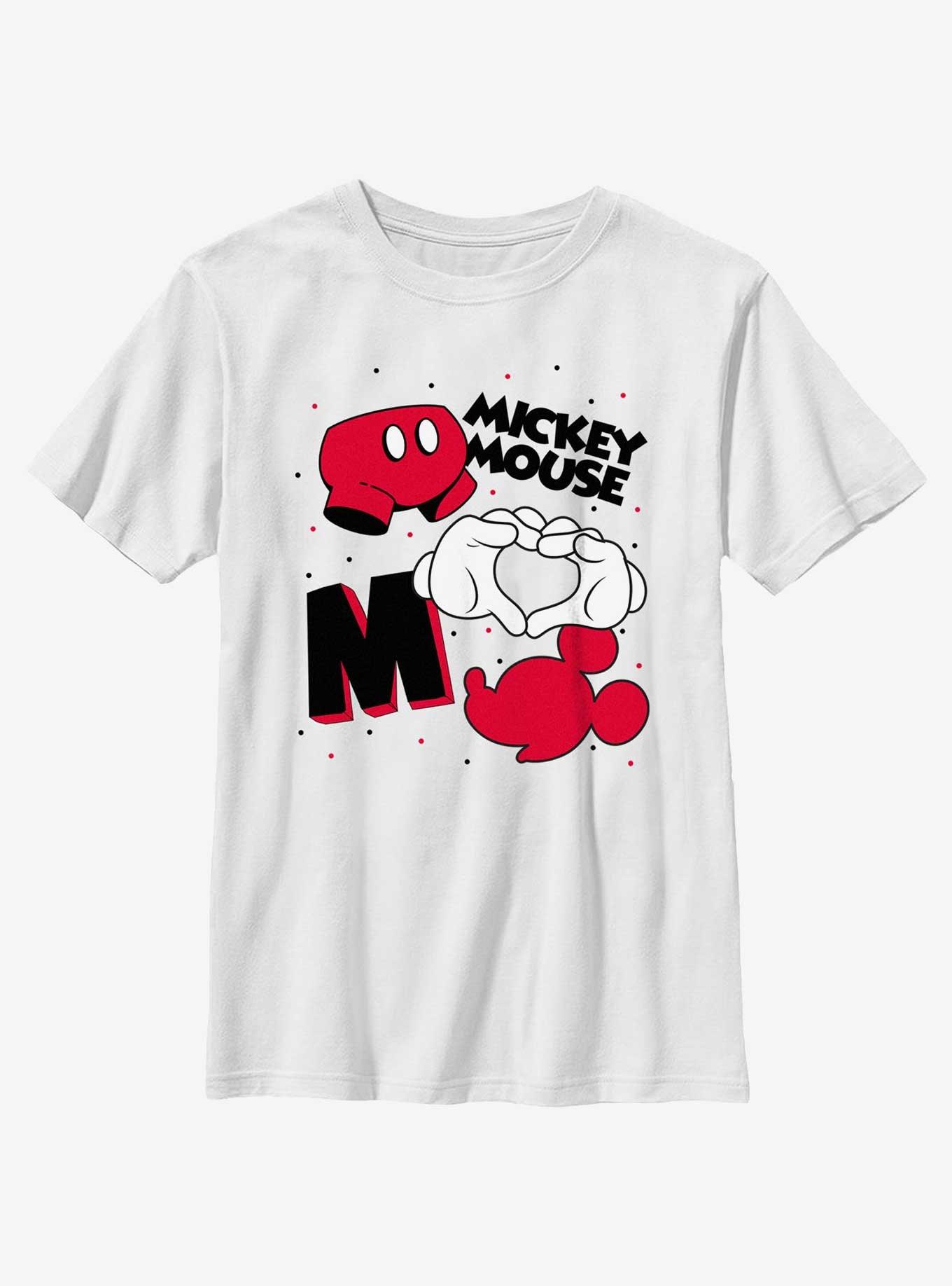 Disney Mickey Mouse Mickey Jumble Youth T-Shirt, WHITE, hi-res