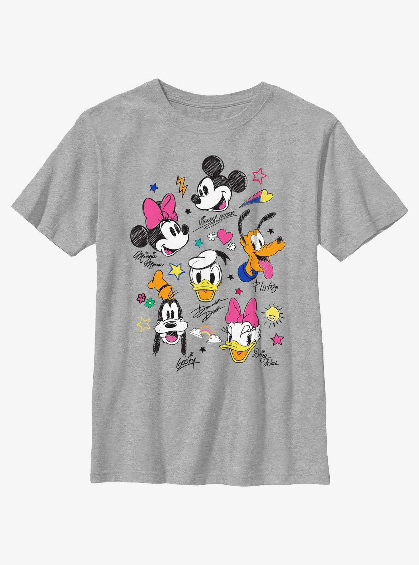 Disney Mickey Mouse Doodle Crew Youth T-Shirt, , hi-res