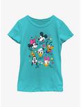 Disney Mickey Mouse Doodle Crew Girls Youth T-Shirt, TAHI BLUE, hi-res