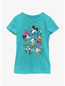 Disney Mickey Mouse Doodle Crew Girls Youth T-Shirt, , hi-res