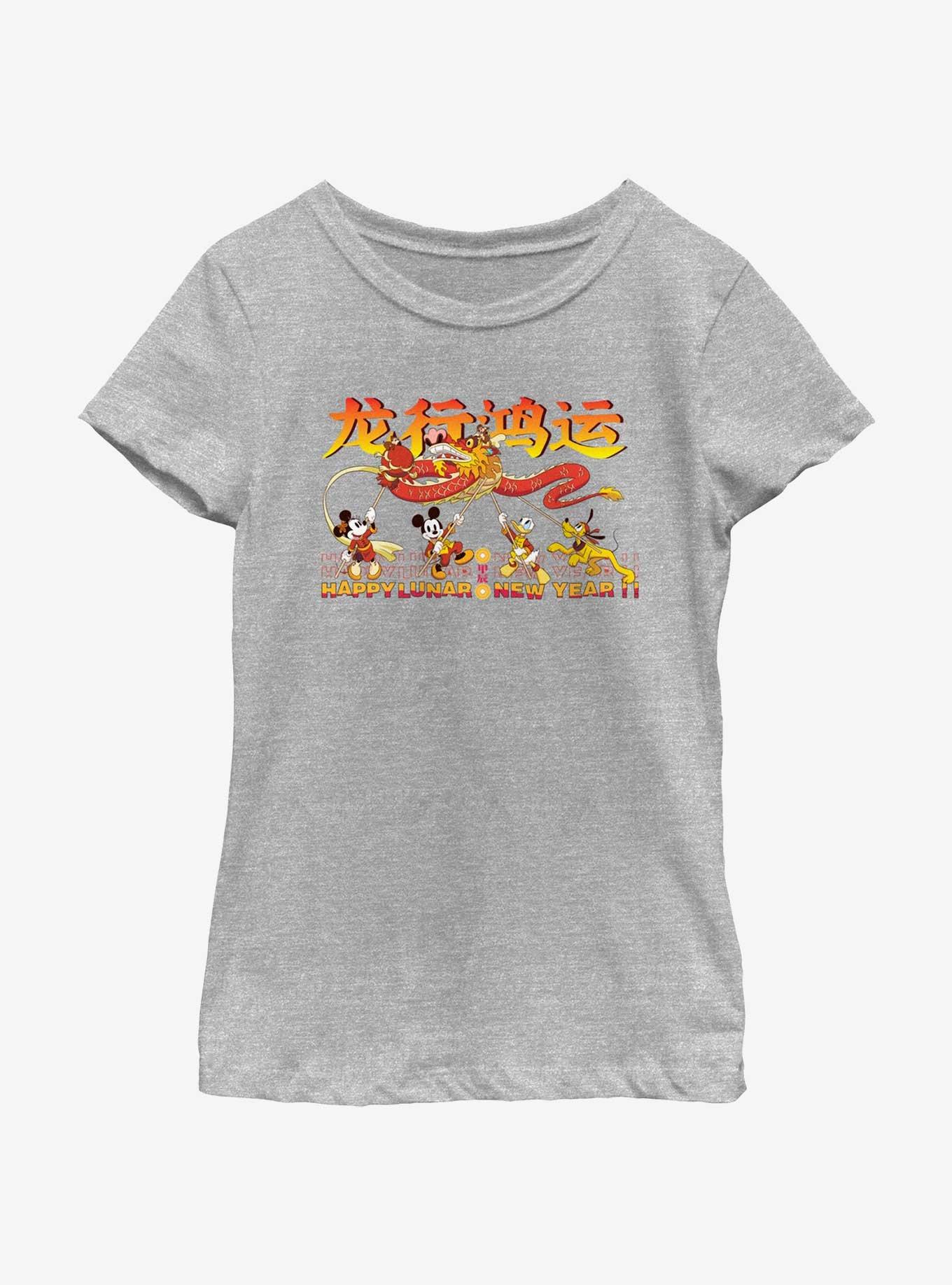 Disney Mickey Mouse Happy Lunar New Year Girls Youth T-Shirt, , hi-res