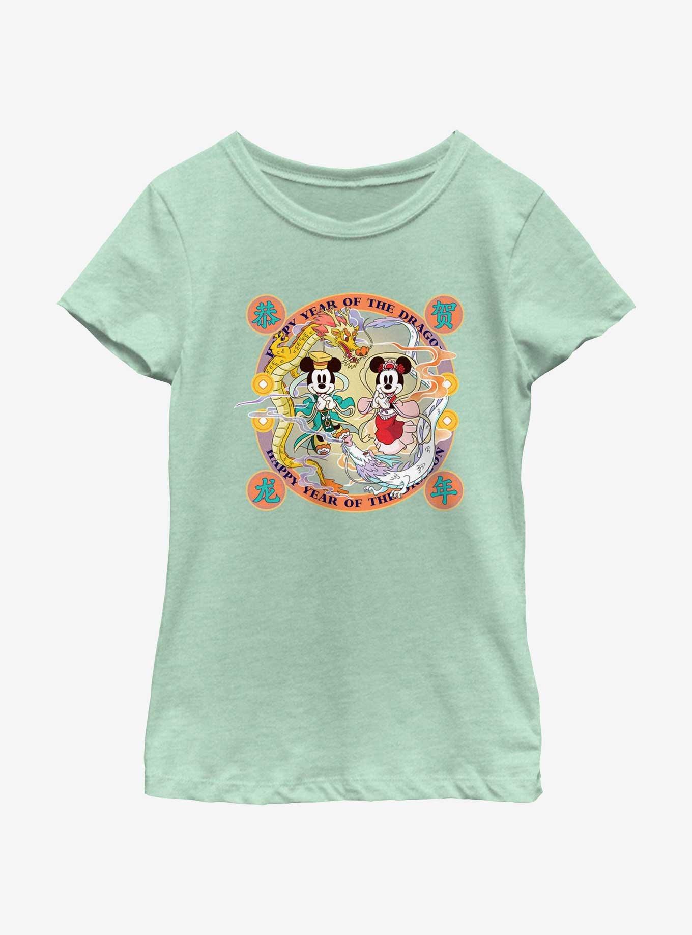 Disney Mickey Mouse Year Of The Dragon Girls Youth T-Shirt