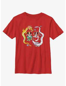 Disney Mickey Mouse Mickey Minnie And Dragons Youth T-Shirt, , hi-res
