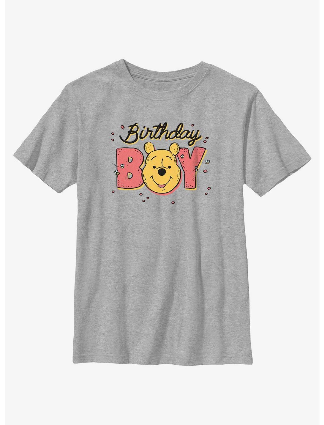 Disney Winnie The Pooh Birthday Boy Pooh Youth T-Shirt, ATH HTR, hi-res