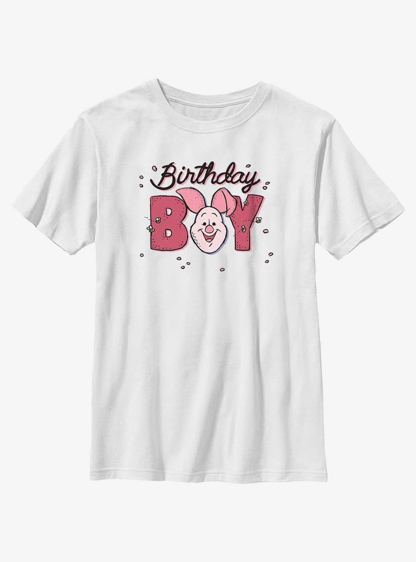 Disney Winnie The Pooh Birthday Boy Piglet Youth T-Shirt