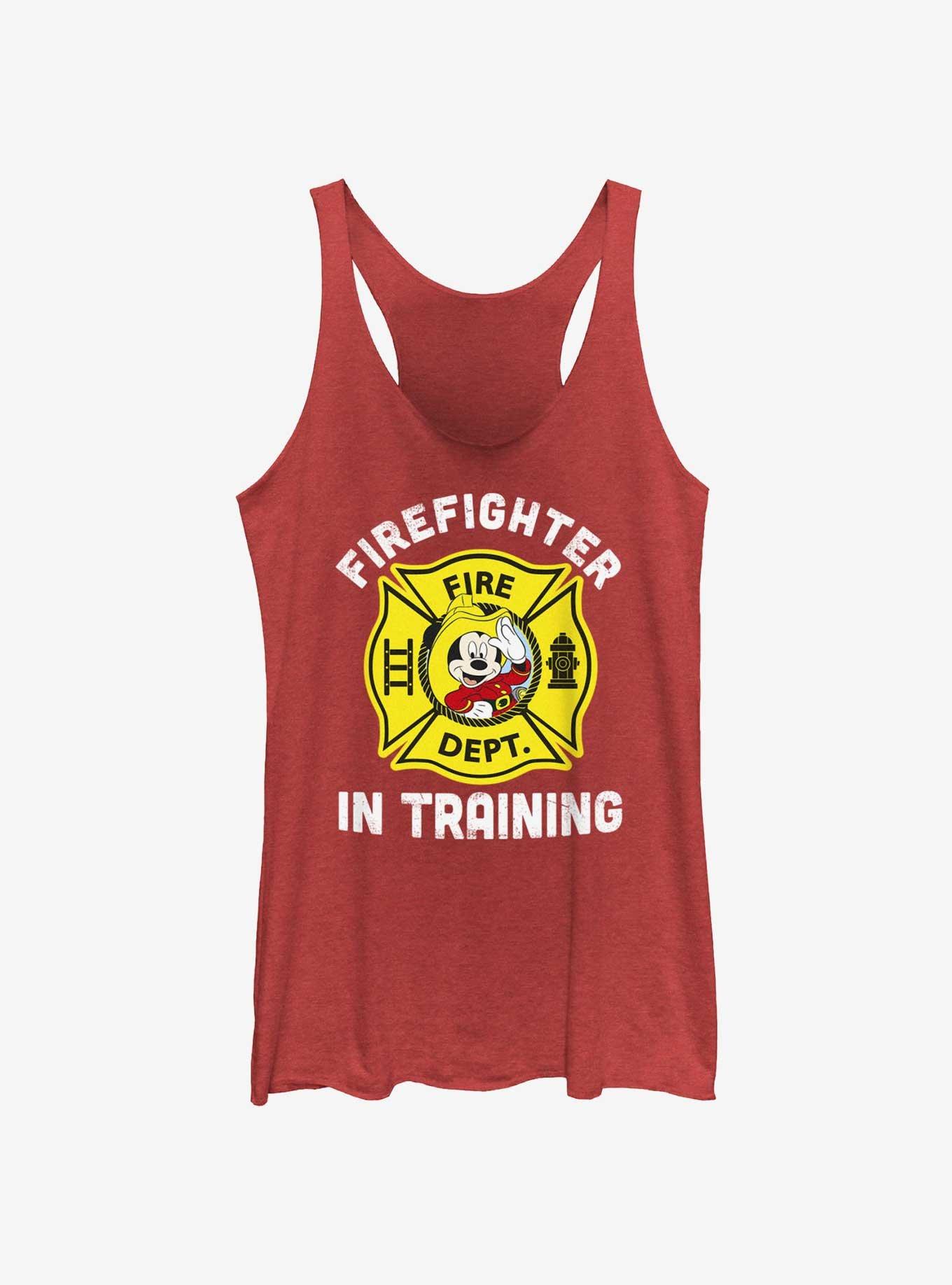 Disney Mickey Mouse Firefighter Training Womens Tank Top