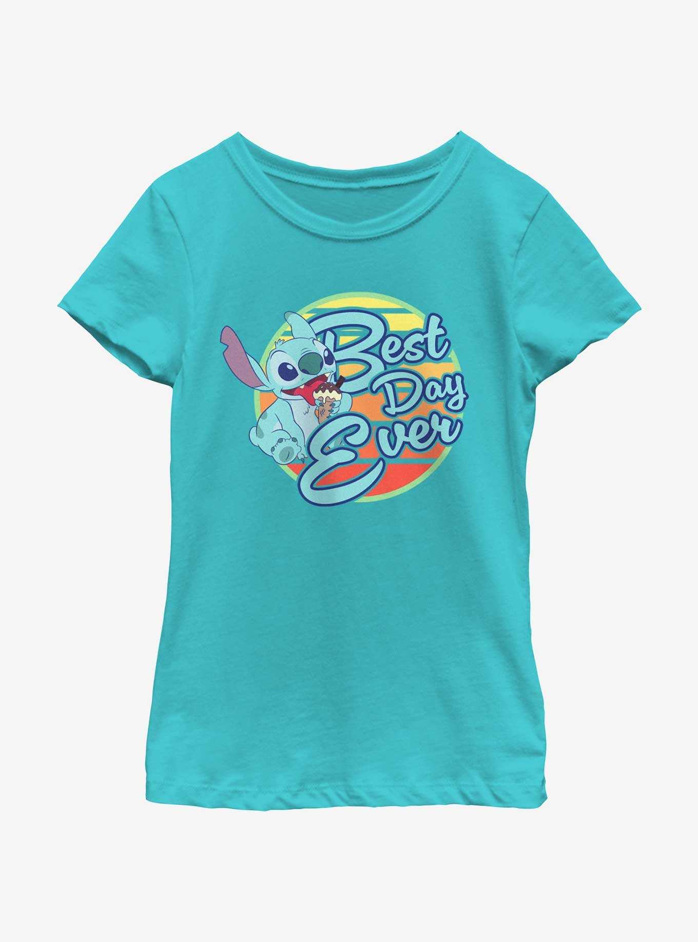 Disney Lilo & Stitch Best Day Ever Girls Youth T-Shirt, , hi-res