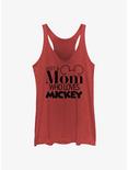 Disney Mickey Mouse Mom Loves Mickey Womens Tank Top, RED HTR, hi-res