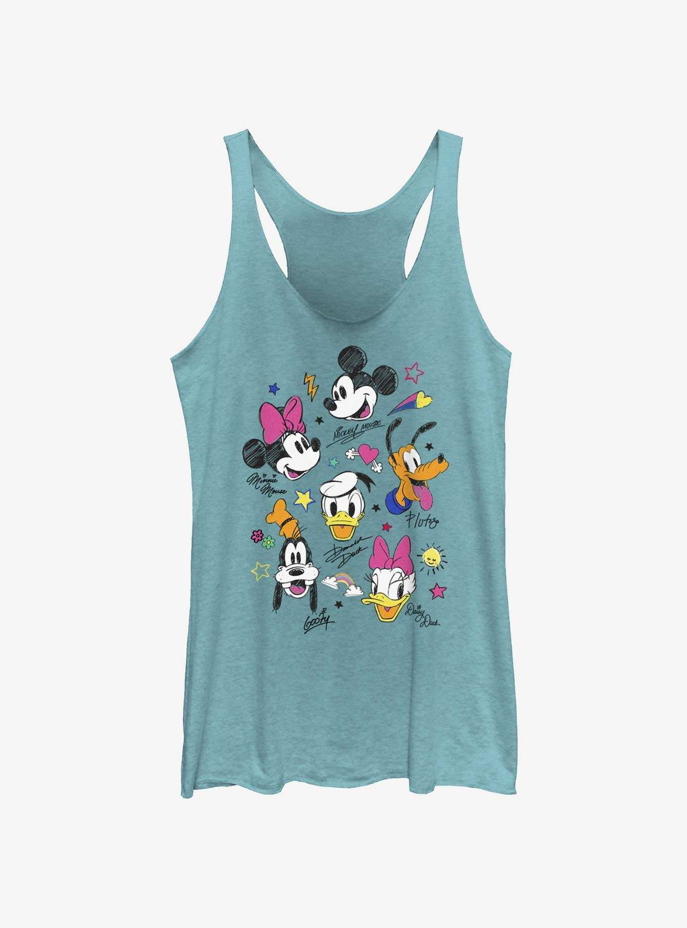 Disney Mickey Mouse Doodle Crew Womens Tank Top, , hi-res