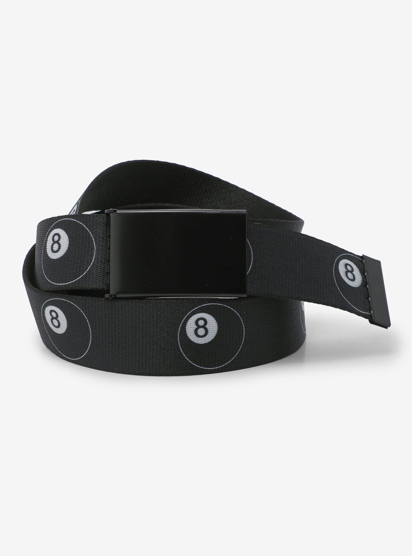8 Ball Snap-Buckle Belt | Hot Topic