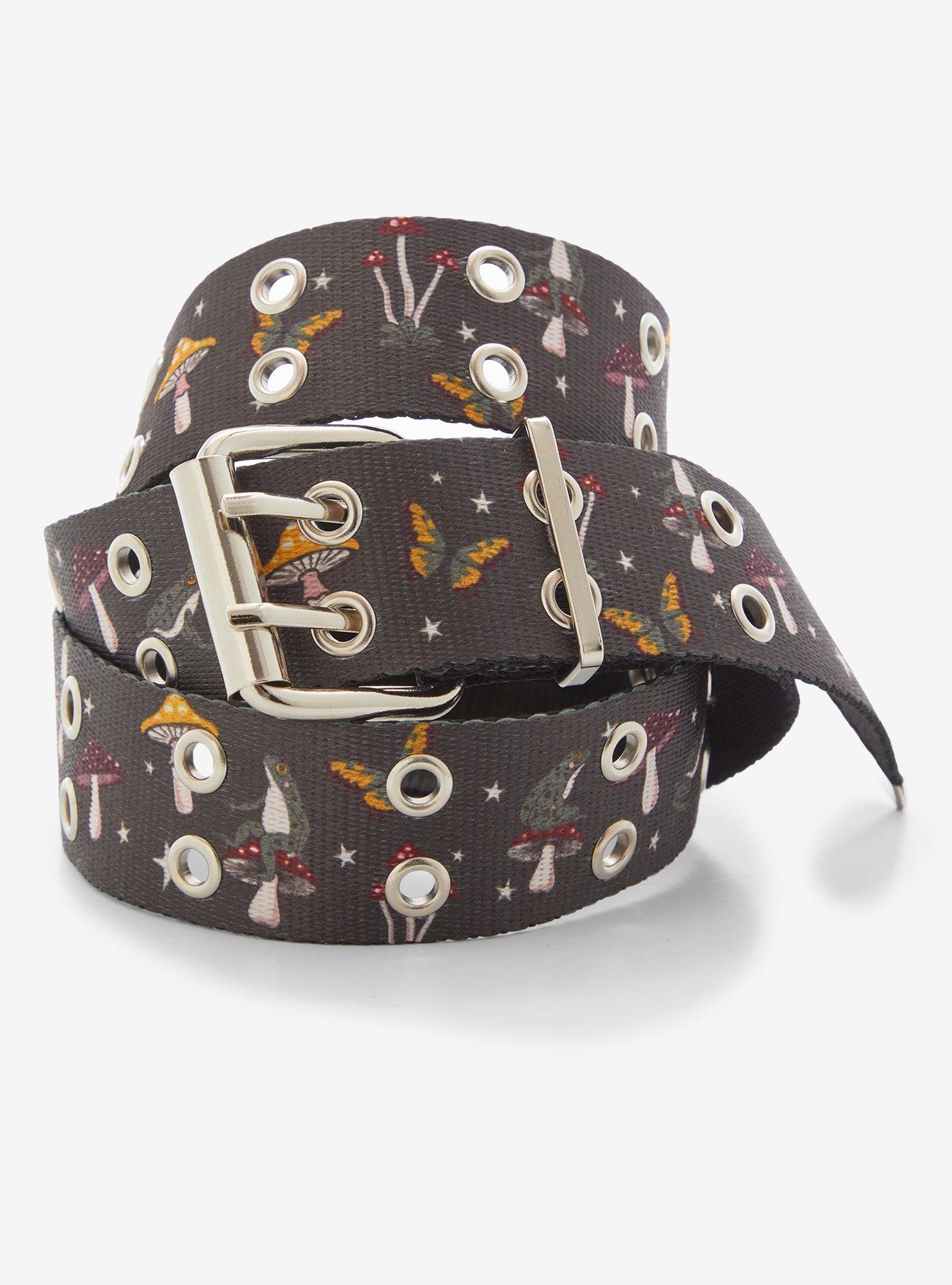 Frog Mushroom Forest Grommet Belt Hot Topic
