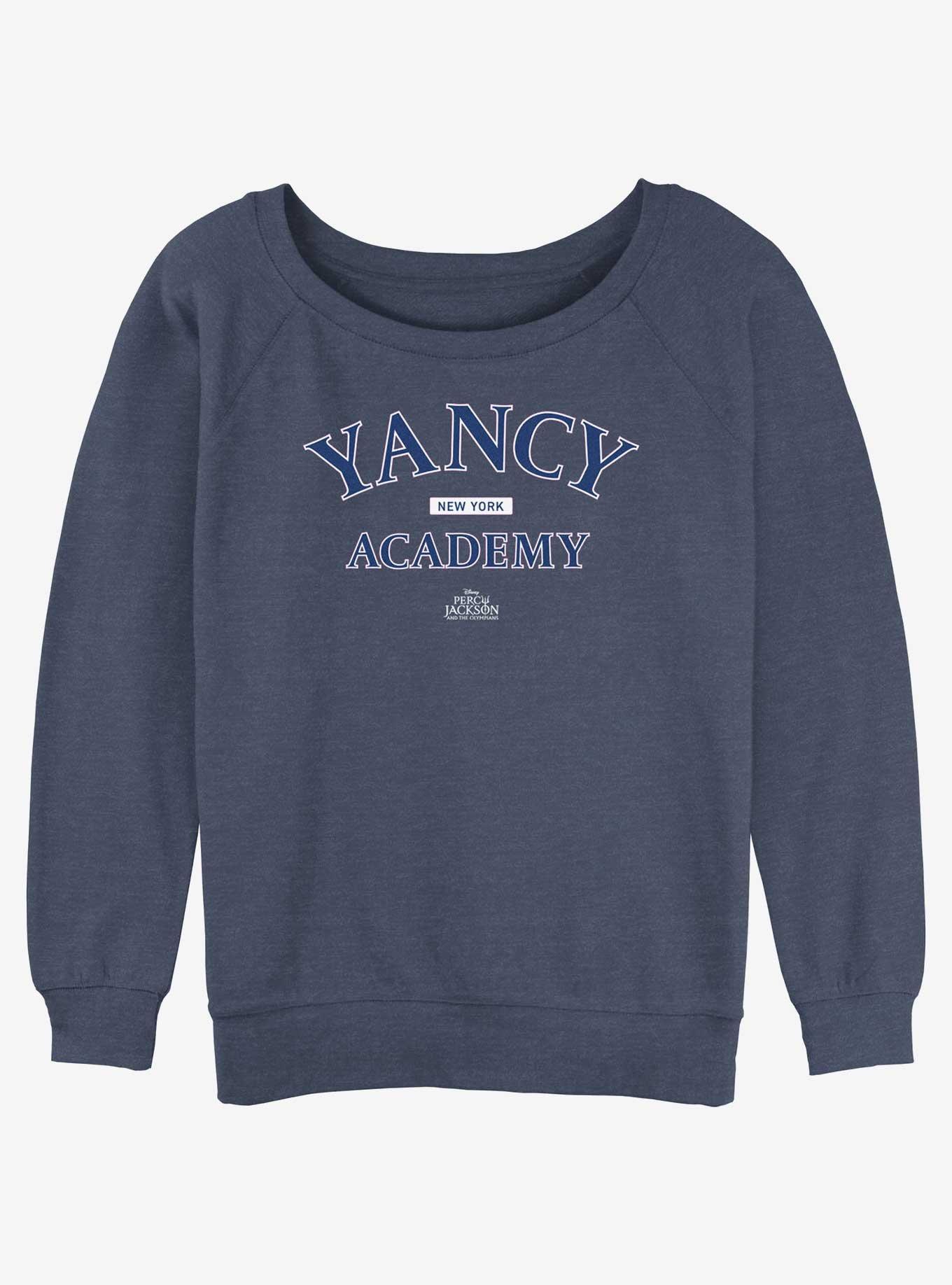 Disney Percy Jackson And The Olympians Yancy Academy Logo Womens Slouchy Sweatshirt, , hi-res