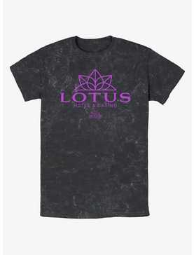 Disney Percy Jackson And The Olympians Lotus Hotel & Casino Logo Mineral Wash T-Shirt, , hi-res