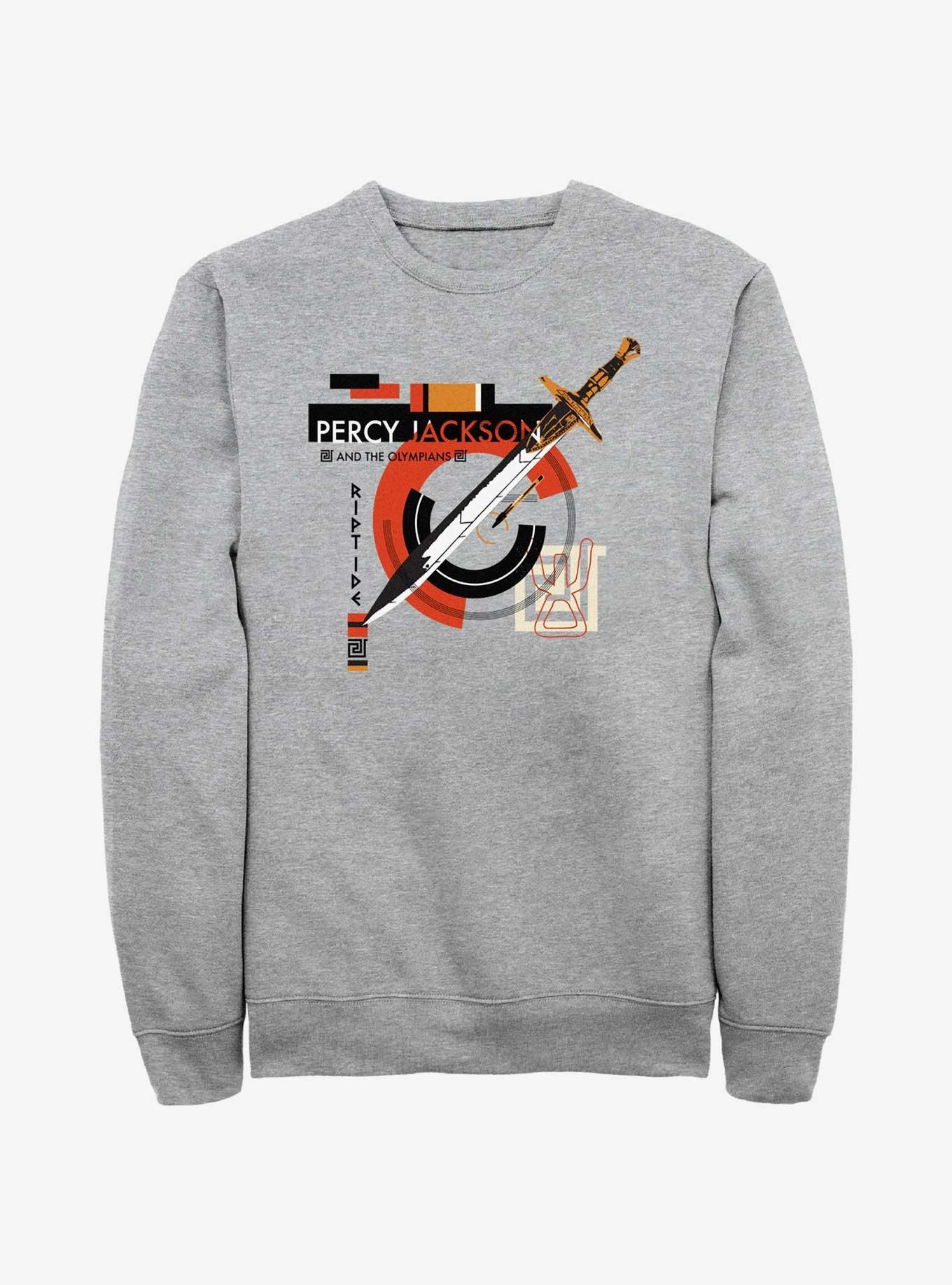 Disney Percy Jackson And The Olympians Riptide Sword Sweatshirt, ATH HTR, hi-res