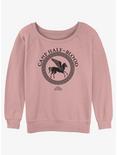 Disney Percy Jackson And The Olympians Camp Half Blood Logo Womens Slouchy Sweatshirt, DESERTPNK, hi-res