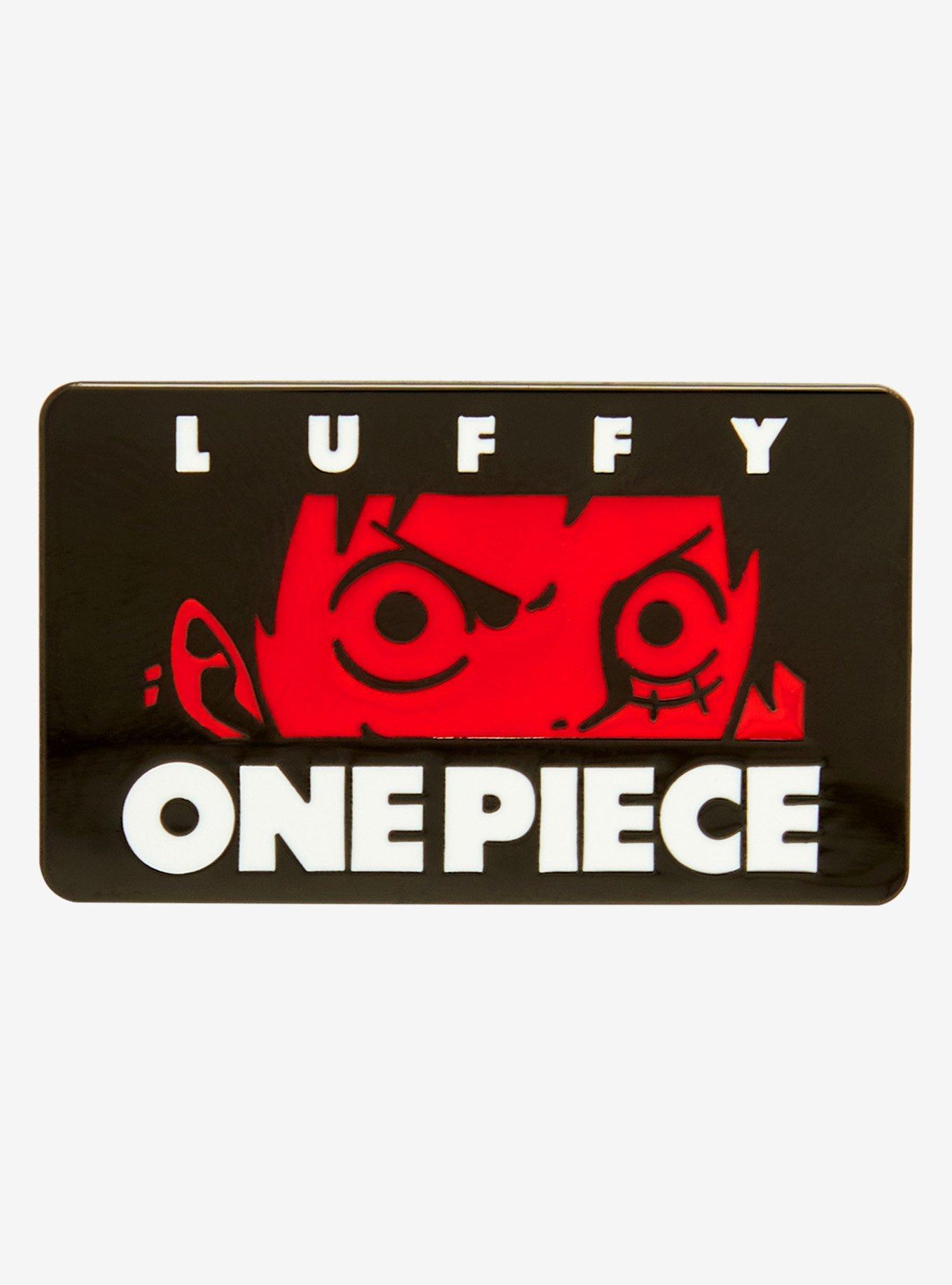 One Piece Monkey D. Luffy Eyes Panel Enamel Pin - BoxLunch Exclusive, , hi-res