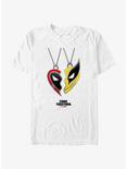 Marvel Deadpool & Wolverine Heart Friendship Necklace T-Shirt, WHITE, hi-res