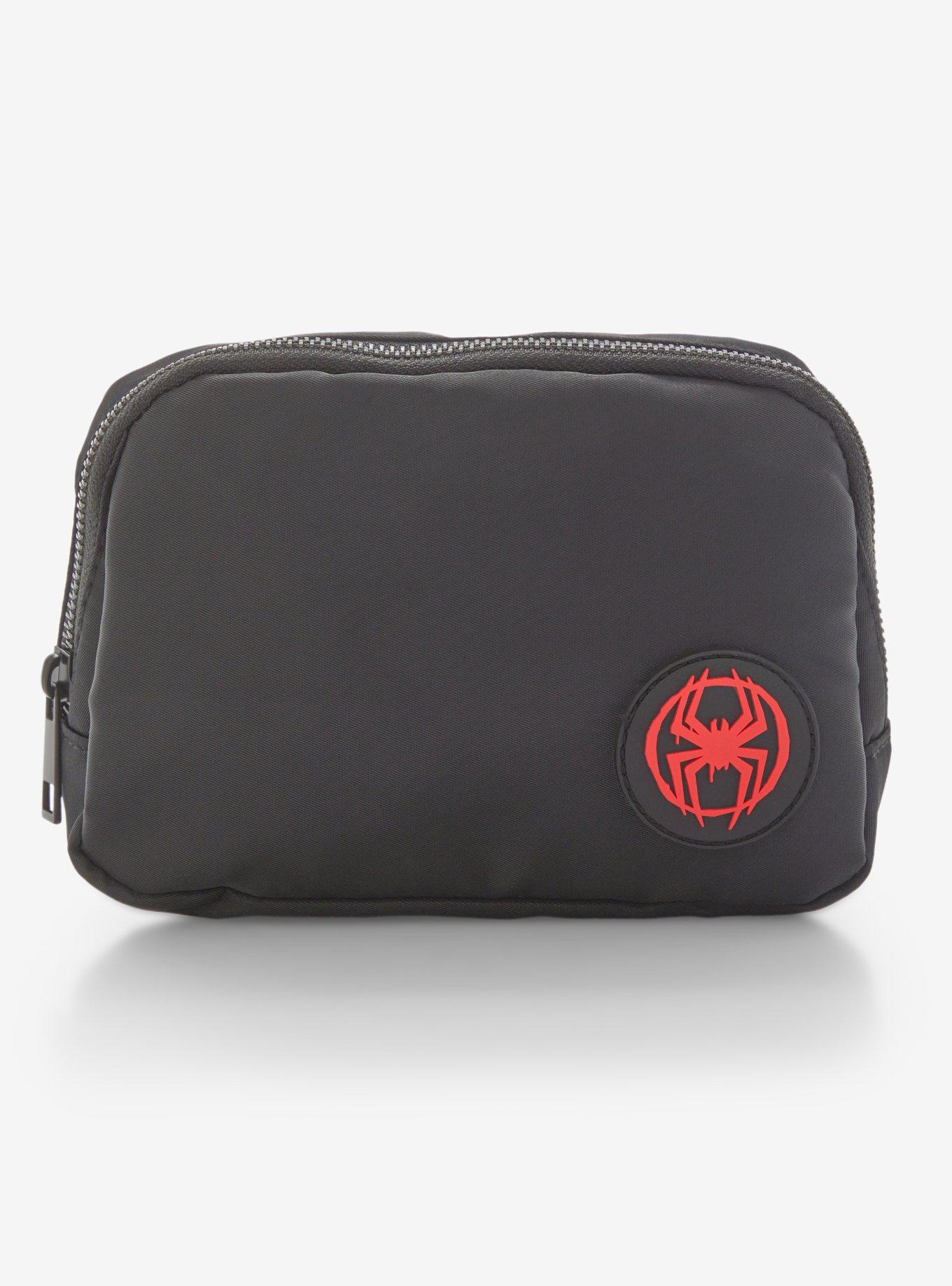 Marvel Spider-Man Nylon Black Belt Bag — BoxLunch Exclusive, , hi-res