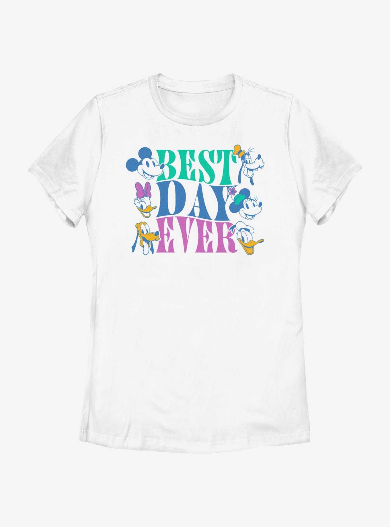 Disney Mickey Mouse Best Day With Friends Womens T-Shirt