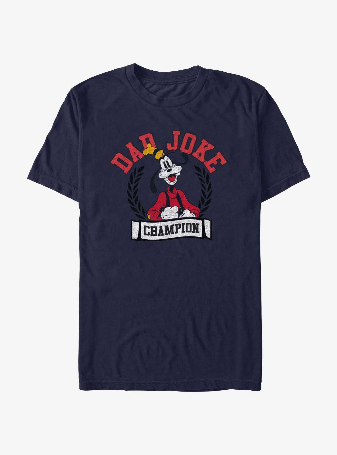 Disney Mickey Mouse Goofy Dad Joke Champion T-Shirt