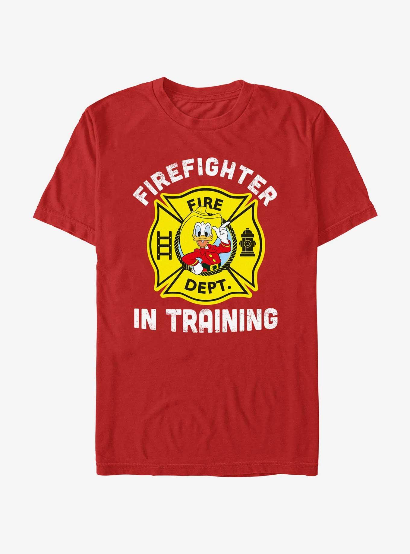 Disney Mickey Mouse Donald Firefighter Training T-Shirt