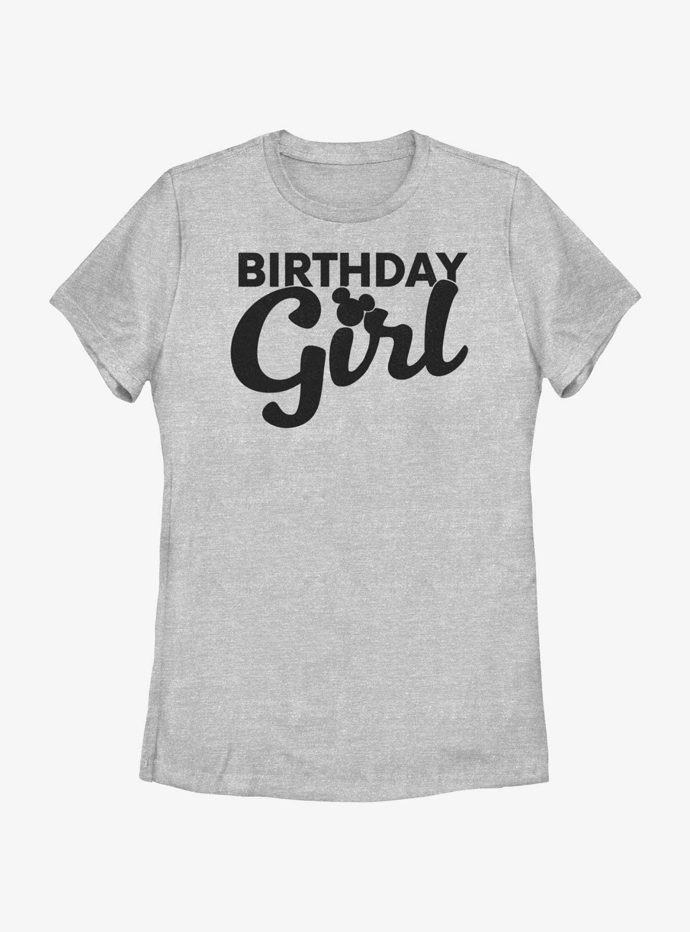 Disney Mickey Mouse Birthday Girl Womens T-Shirt