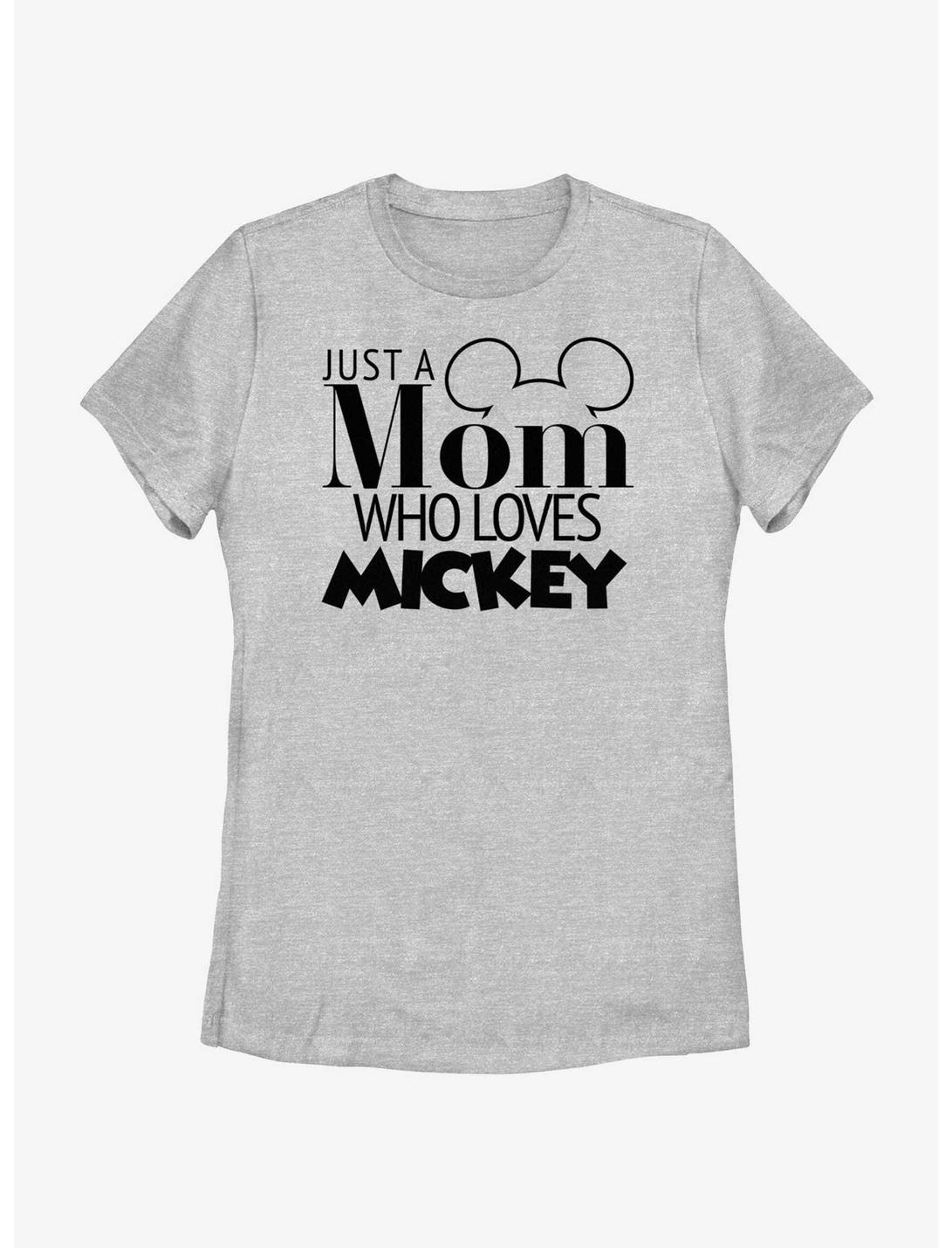 Disney Mickey Mouse Mom Loves Mickey Womens T-Shirt, ATH HTR, hi-res